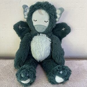 Slumberkins Jade Green Dragon Snuggler Lovey Plush Animal 14" Tall Limited EUC!